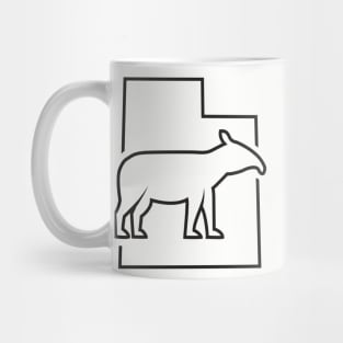Utah Horse - Tapir  (black outline) Mug